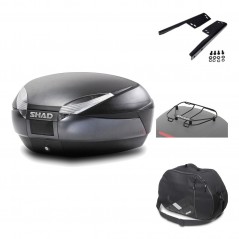 Rear trunk + mounting hardware + accessories  SH48 DARK GREY PREMIUM