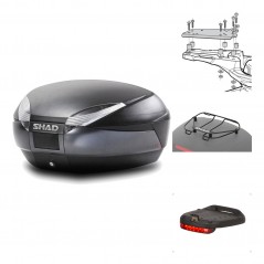 Rear trunk + mounting hardware + accessories  SH48 DARK GREY PREMIUM