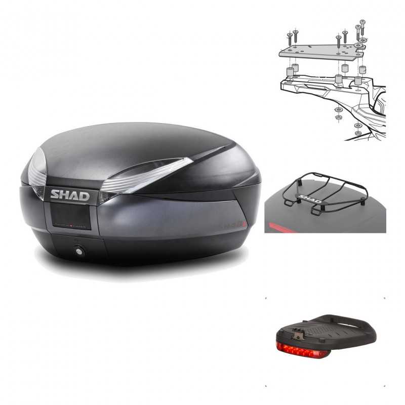 Rear trunk + mounting hardware + accessories  SH48 DARK GREY PREMIUM