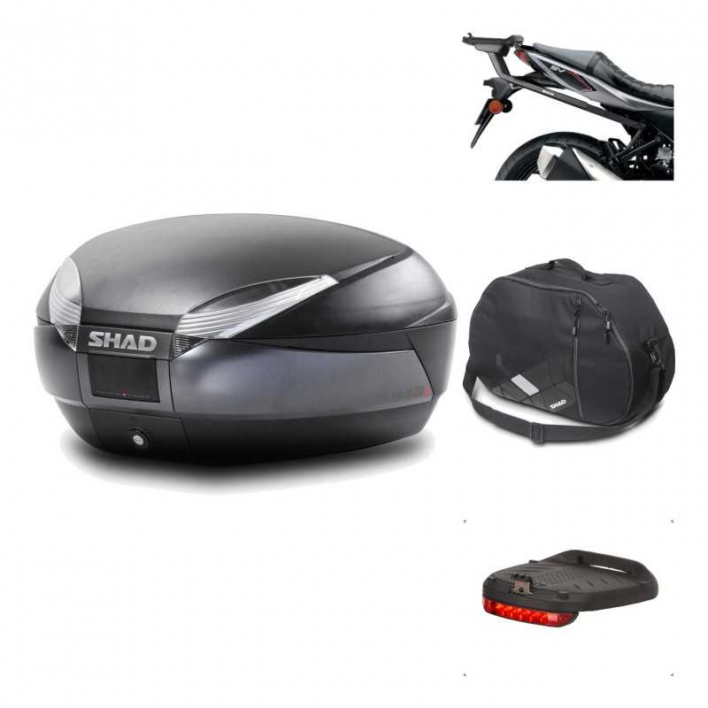 Rear trunk + mounting hardware + accessories  SH48 DARK GREY PREMIUM