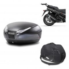 Back trunk + big top fitting + internal bag  SH48 DARK GREY PREMIUM