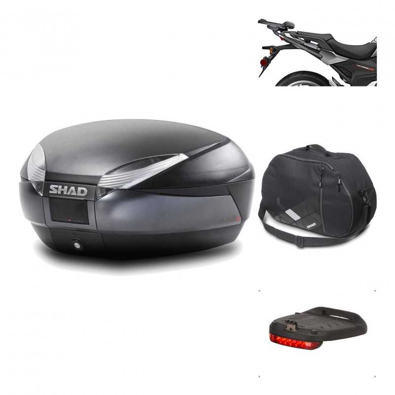 Rear trunk + mounting hardware + accessories  SH48 DARK GREY PREMIUM
