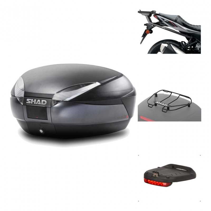 Rear trunk + mounting hardware + accessories  SH48 DARK GREY PREMIUM
