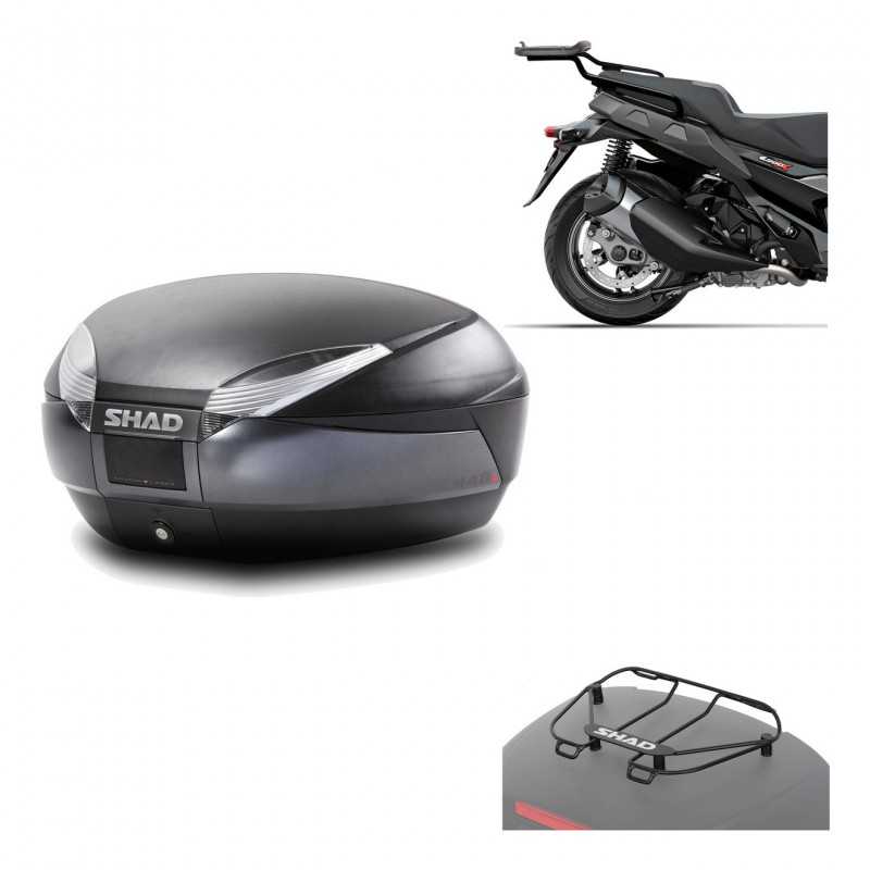 Back trunk + big top fitting + top grid rack  SH48 DARK GREY PREMIUM