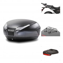 Rear trunk + mounting hardware + accessories  SH48 DARK GREY PREMIUM