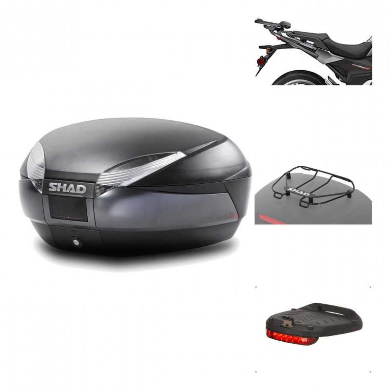 Rear trunk + mounting hardware + accessories  SH48 DARK GREY PREMIUM