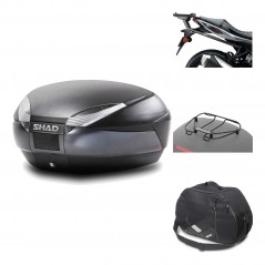 Rear trunk + mounting hardware + accessories  SH48 DARK GREY PREMIUM