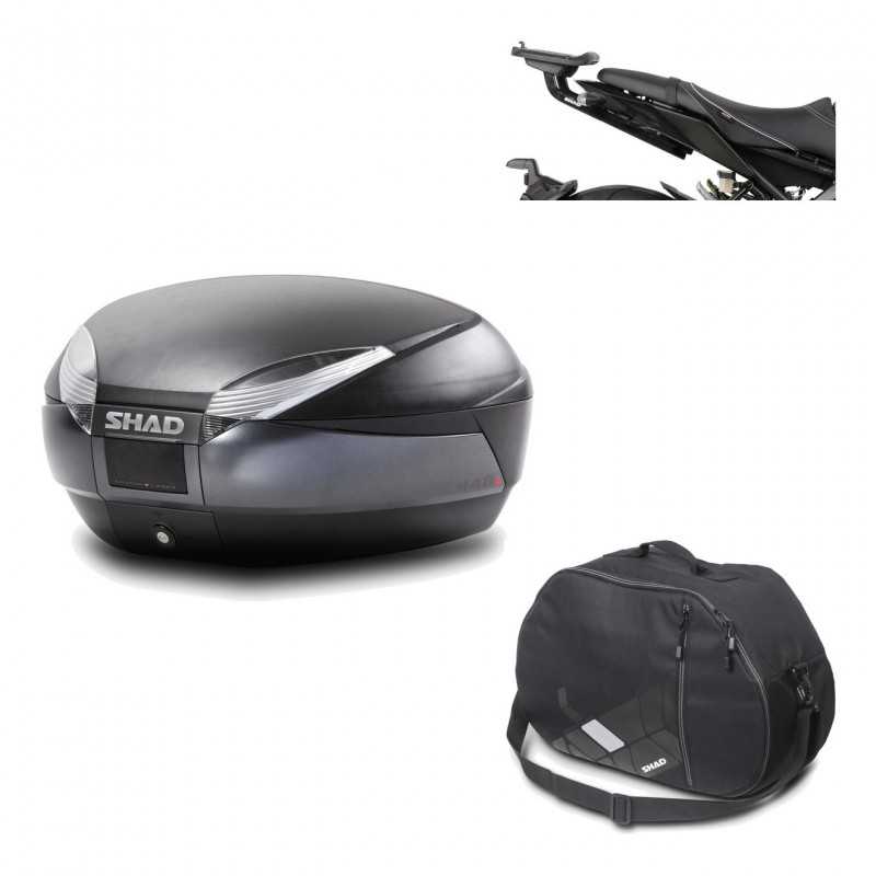 Back trunk + big top fitting + internal bag  SH48 DARK GREY PREMIUM