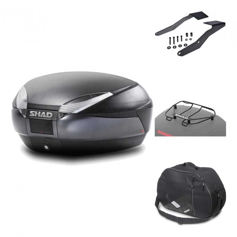 Rear trunk + mounting hardware + accessories  SH48 DARK GREY PREMIUM