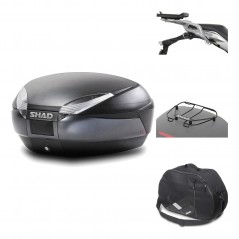 Rear trunk + mounting hardware + accessories  SH48 DARK GREY PREMIUM