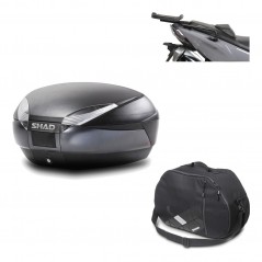 Back trunk + big top fitting + internal bag  SH48 DARK GREY PREMIUM