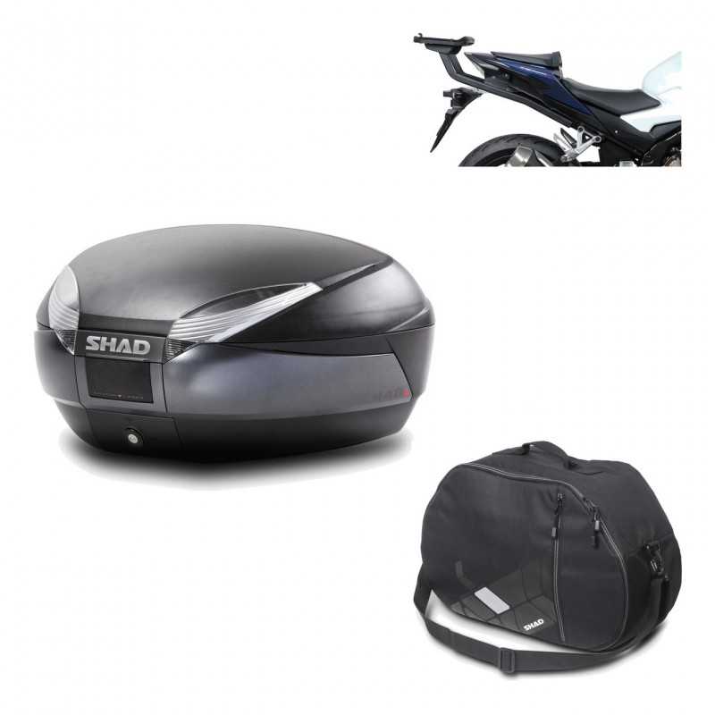 Back trunk + big top fitting + internal bag  SH48 DARK GREY PREMIUM