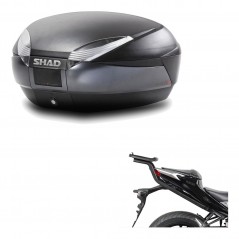 SHAD Baul trasero + herraje montaje SH48 DARK GREY PREMIUM KIT-190234