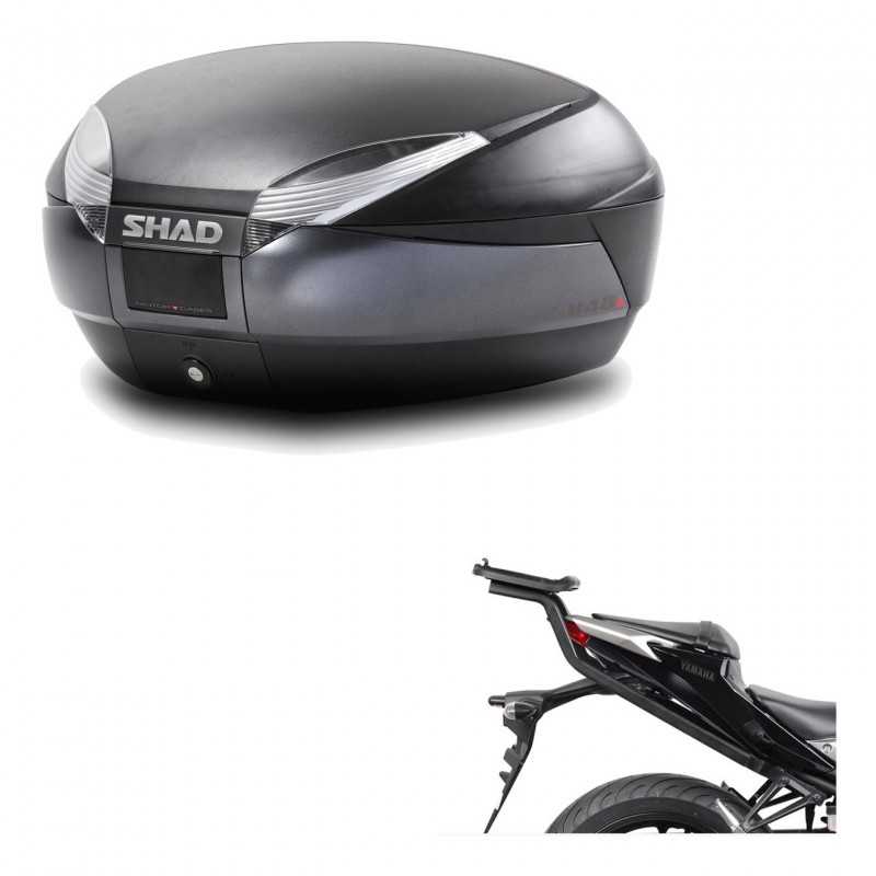 SHAD Baul trasero + herraje montaje SH48 DARK GREY PREMIUM KIT-190234