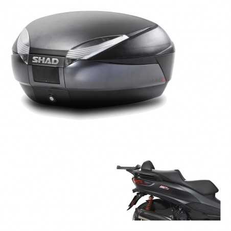 SHAD Baul trasero + herraje montaje SH48 DARK GREY PREMIUM KIT-190434