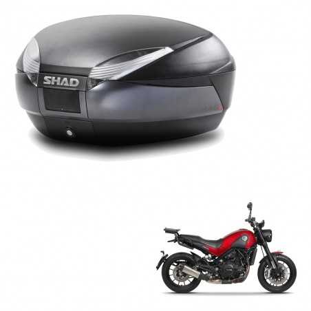 SHAD Baul trasero + herraje montaje SH48 DARK GREY PREMIUM KIT-190386