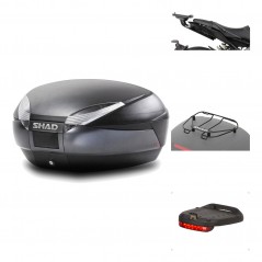 Rear trunk + mounting hardware + accessories  SH48 DARK GREY PREMIUM