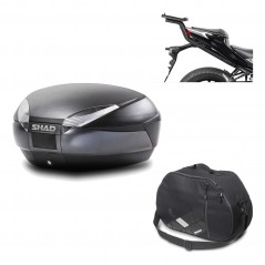 Back trunk + big top fitting + internal bag  SH48 DARK GREY PREMIUM