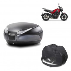 Back trunk + big top fitting + internal bag  SH48 DARK GREY PREMIUM