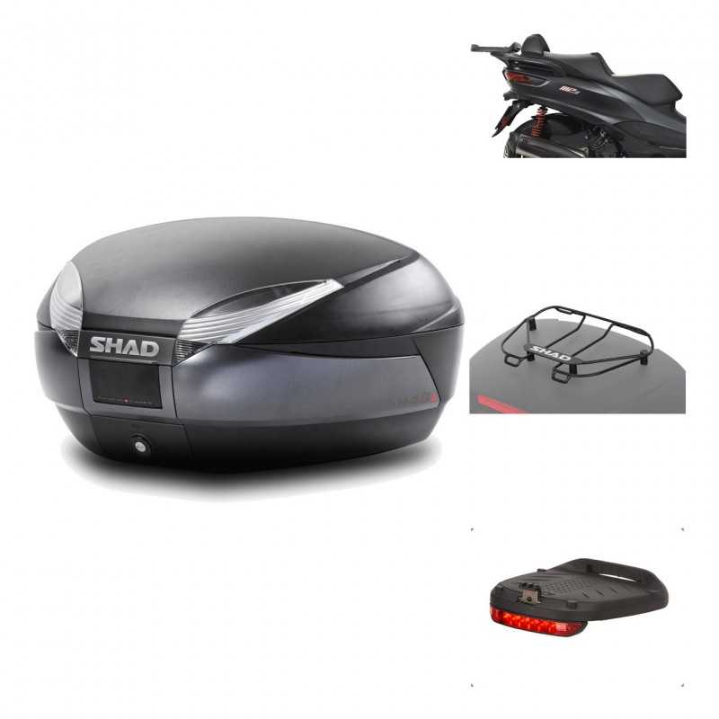 Rear trunk + mounting hardware + accessories  SH48 DARK GREY PREMIUM
