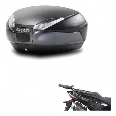 SHAD Baul trasero + herraje montaje SH48 DARK GREY PREMIUM KIT-190338