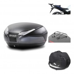 Rear trunk + mounting hardware + accessories  SH48 DARK GREY PREMIUM