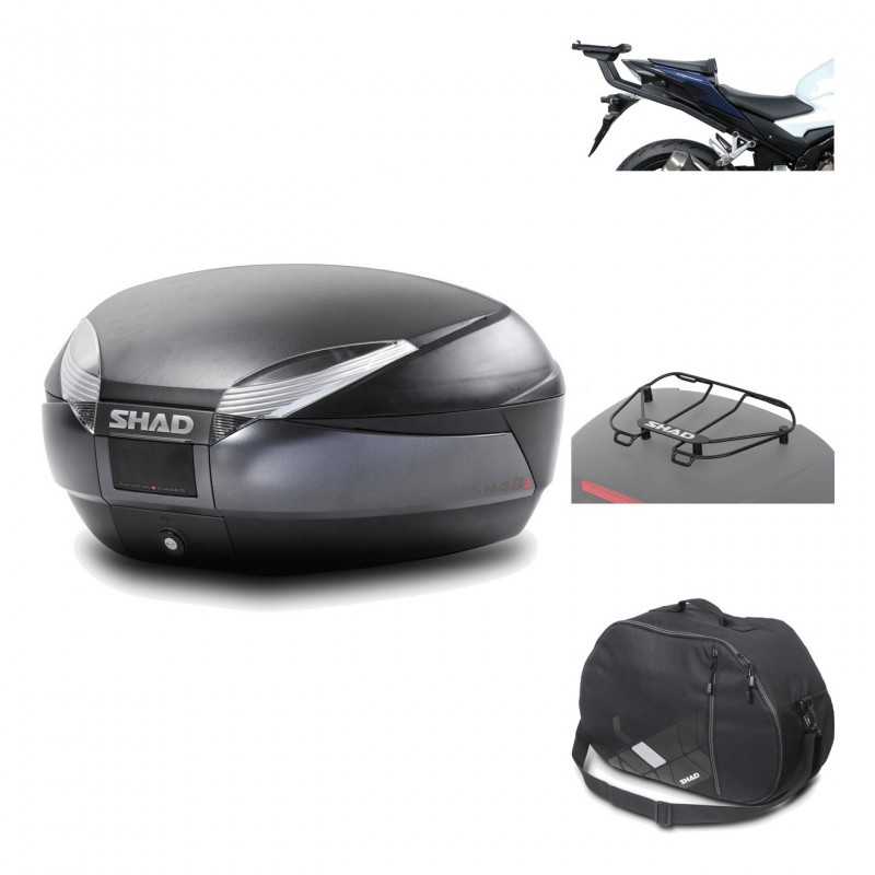 Rear trunk + mounting hardware + accessories  SH48 DARK GREY PREMIUM
