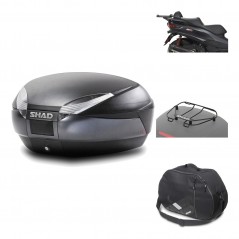 Rear trunk + mounting hardware + accessories  SH48 DARK GREY PREMIUM