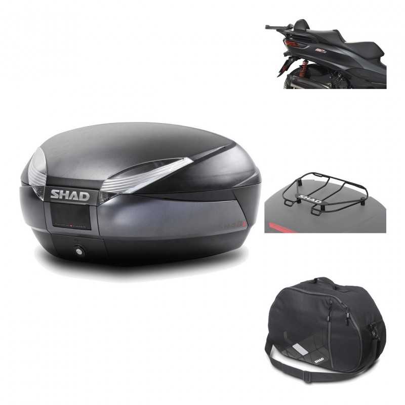 Rear trunk + mounting hardware + accessories  SH48 DARK GREY PREMIUM
