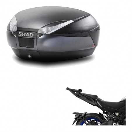 SHAD Baul trasero + herraje montaje SH48 DARK GREY PREMIUM KIT-190538