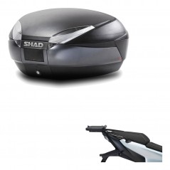 SHAD Baul trasero + herraje montaje SH48 DARK GREY PREMIUM KIT-190490