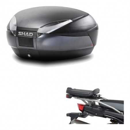 SHAD Baul trasero + herraje montaje SH48 DARK GREY PREMIUM KIT-190442
