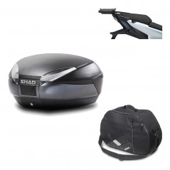 Back trunk + big top fitting + internal bag  SH48 DARK GREY PREMIUM