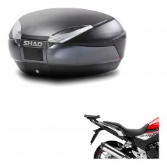 SHAD Baul trasero + herraje montaje SH48 DARK GREY PREMIUM KIT-190194