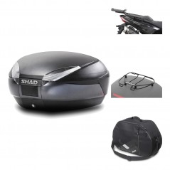 Rear trunk + mounting hardware + accessories  SH48 DARK GREY PREMIUM
