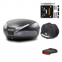 Rear trunk + mounting hardware + accessories  SH48 DARK GREY PREMIUM