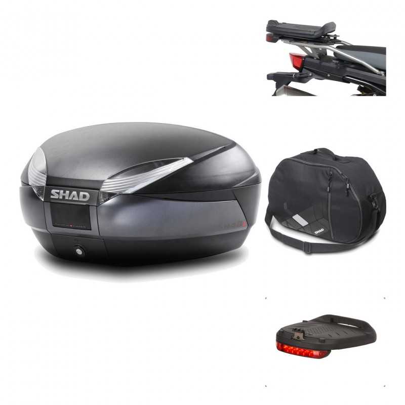 Rear trunk + mounting hardware + accessories  SH48 DARK GREY PREMIUM