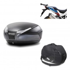 Back trunk + big top fitting + internal bag  SH48 DARK GREY PREMIUM