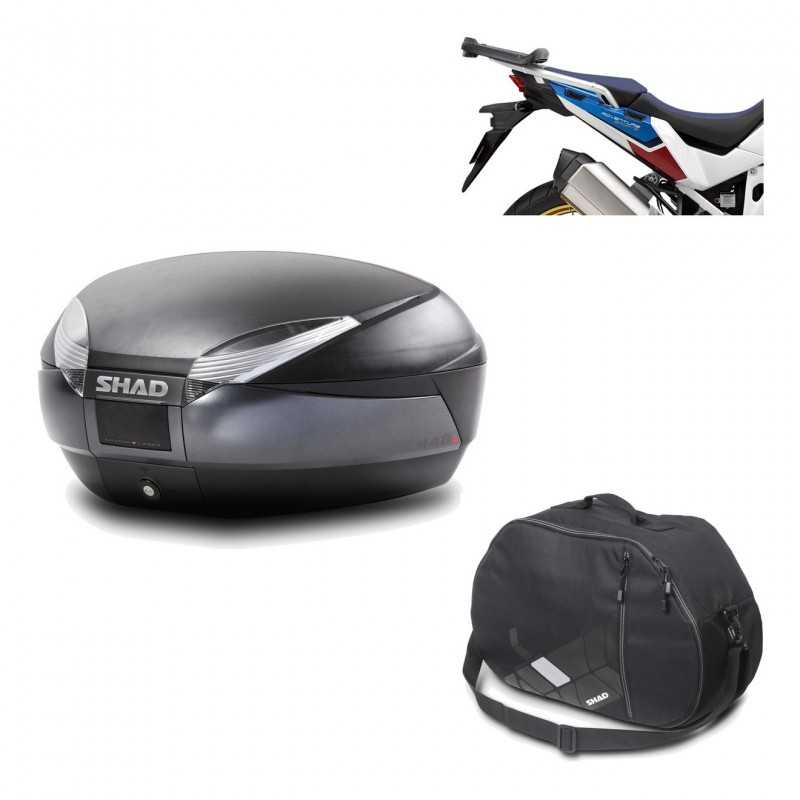 Back trunk + big top fitting + internal bag  SH48 DARK GREY PREMIUM