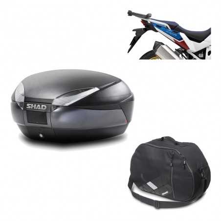 Back trunk + big top fitting + internal bag  SH48 DARK GREY PREMIUM