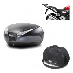 Back trunk + big top fitting + internal bag  SH48 DARK GREY PREMIUM