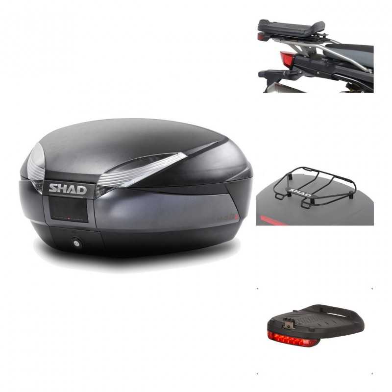 Rear trunk + mounting hardware + accessories  SH48 DARK GREY PREMIUM