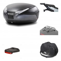 Rear trunk + mounting hardware + accessories  SH48 DARK GREY PREMIUM