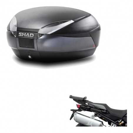 SHAD Baul trasero + herraje montaje SH48 DARK GREY PREMIUM KIT-190498