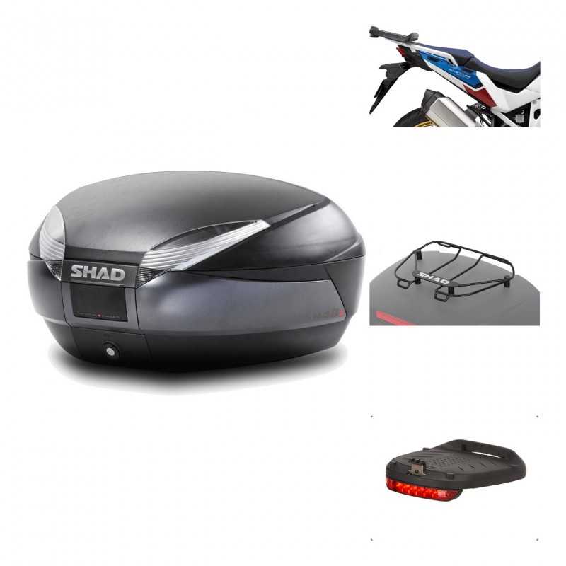 Rear trunk + mounting hardware + accessories  SH48 DARK GREY PREMIUM