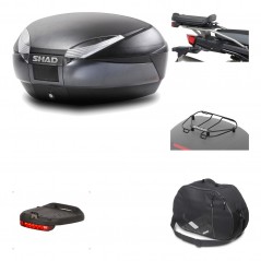 Rear trunk + mounting hardware + accessories  SH48 DARK GREY PREMIUM