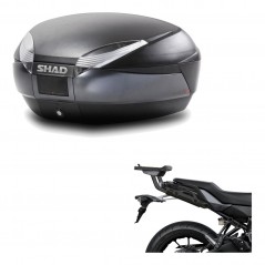 SHAD Baul trasero + herraje montaje SH48 DARK GREY PREMIUM KIT-190546