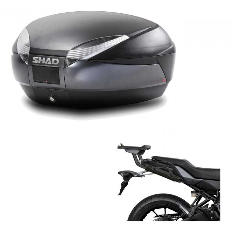 SHAD Baul trasero + herraje montaje SH48 DARK GREY PREMIUM KIT-190546