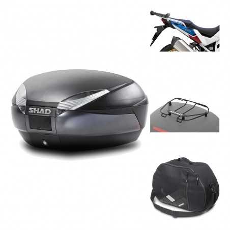 Rear trunk + mounting hardware + accessories  SH48 DARK GREY PREMIUM