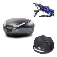 Back trunk + big top fitting + internal bag  SH48 DARK GREY PREMIUM